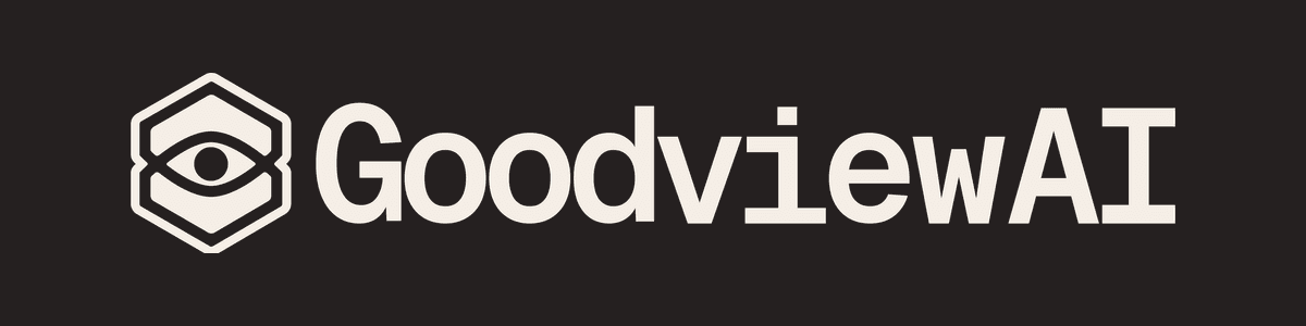 GoodviewAI Landscape logo — 1200 × 300